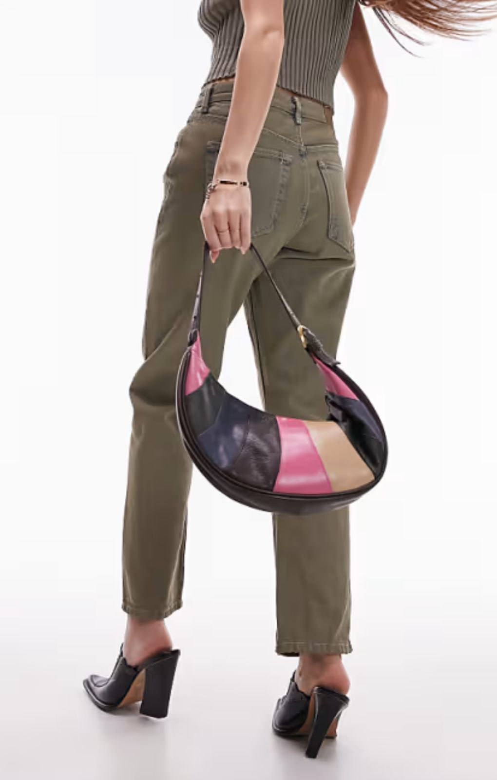 Topshop Editor High Rise Straight Jean In Twilight – jeans by Topshop, available to rent from Hirestreet