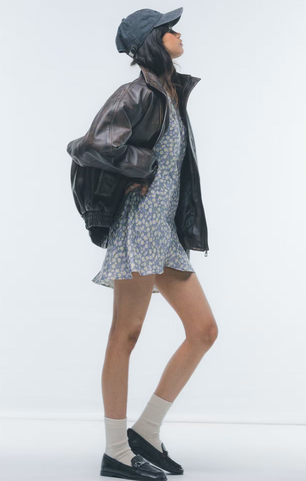 Topshop Jacquard Fluted Sleeve Mini Dress In Lilac Floral – dresses by Topshop, available to rent from Hirestreet