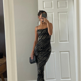 Topshop Metallic Animal Devore Midi Slip In Multi
