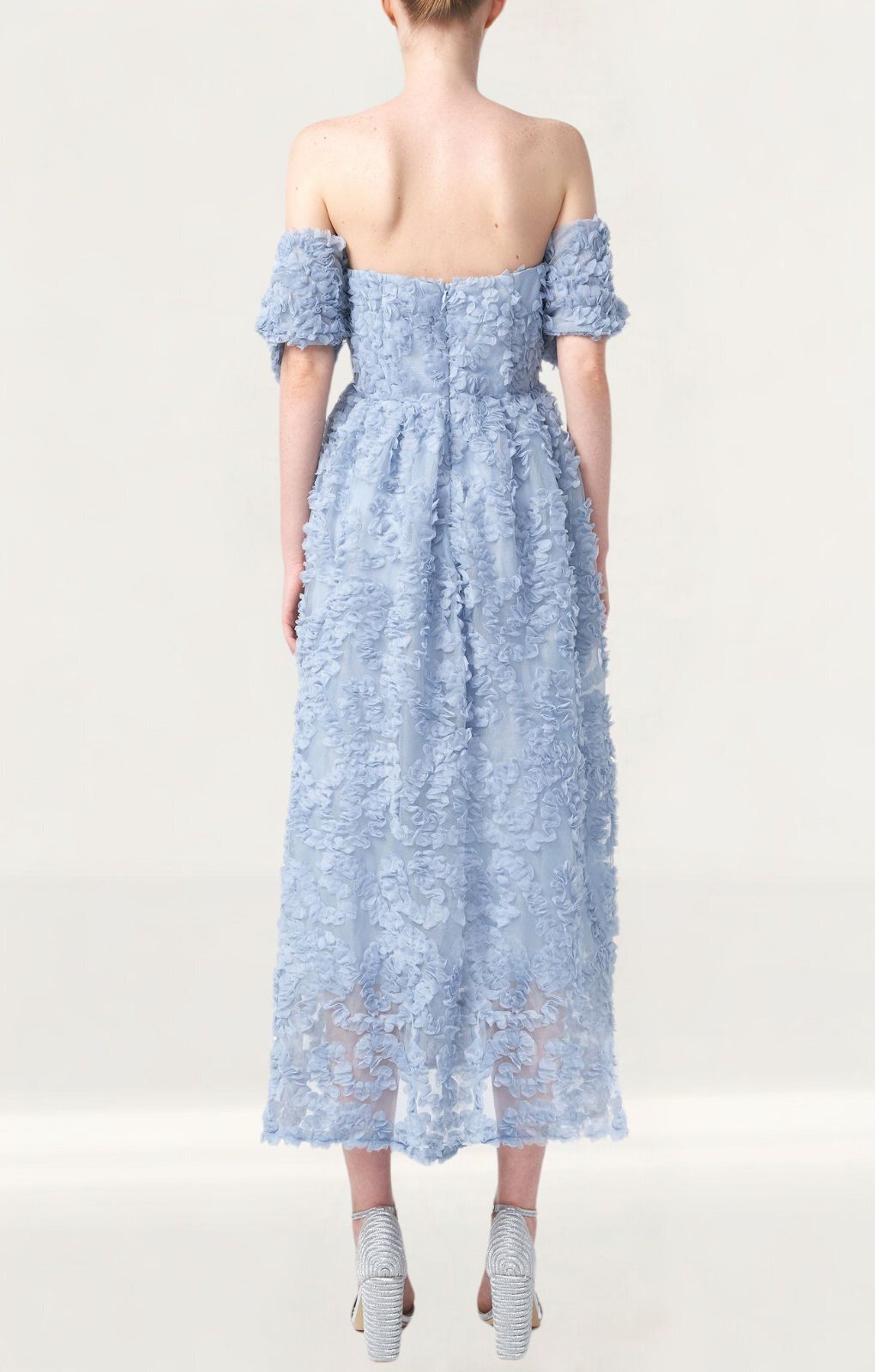 True Decadence Amelia Blue Bustier Midi Dress
