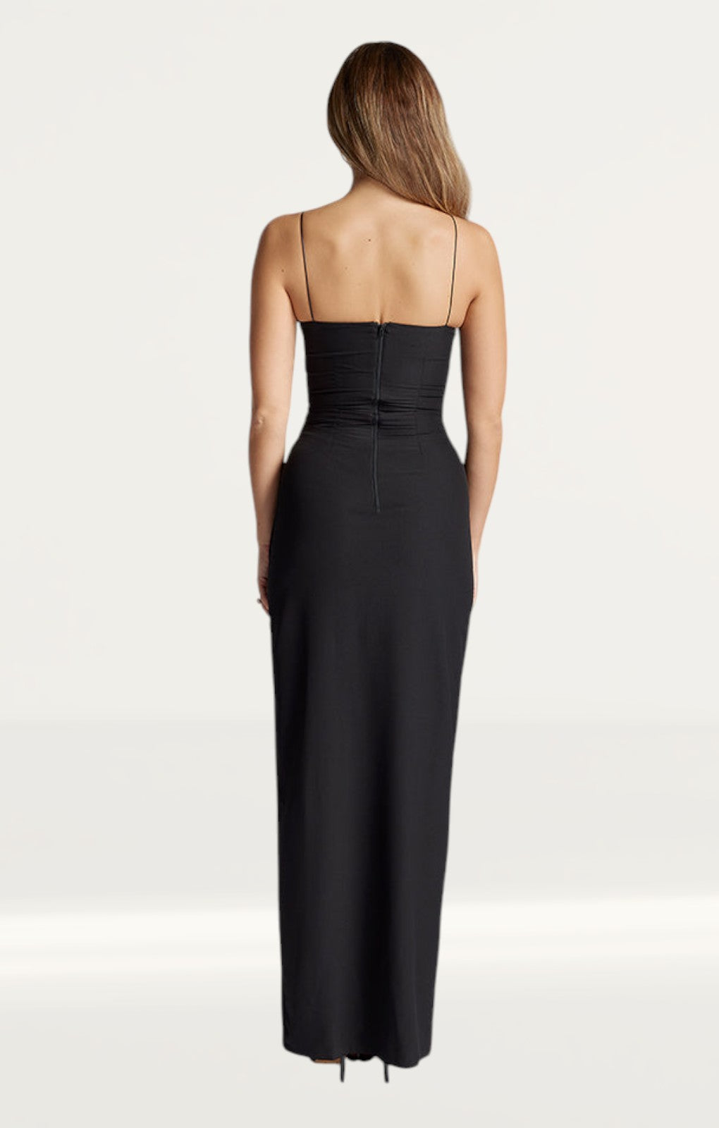 Vesper Alexandria Black Maxi Evening Dress