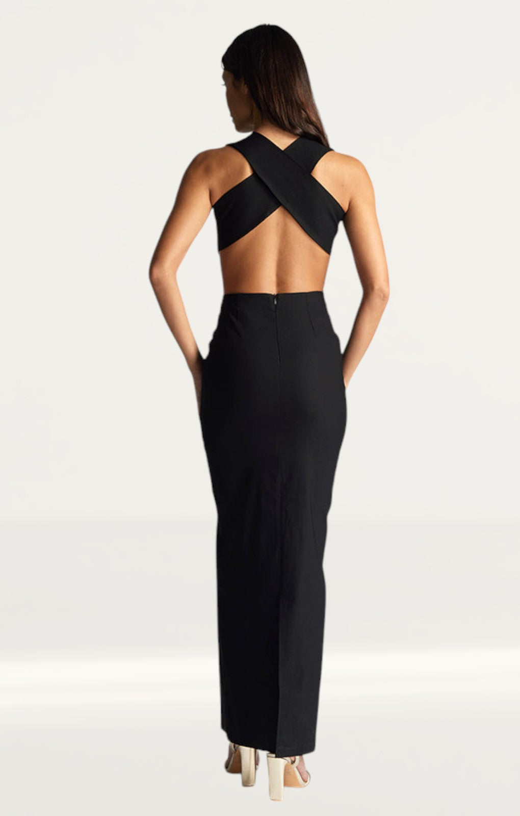Vesper Scarlett Black Maxi Dress