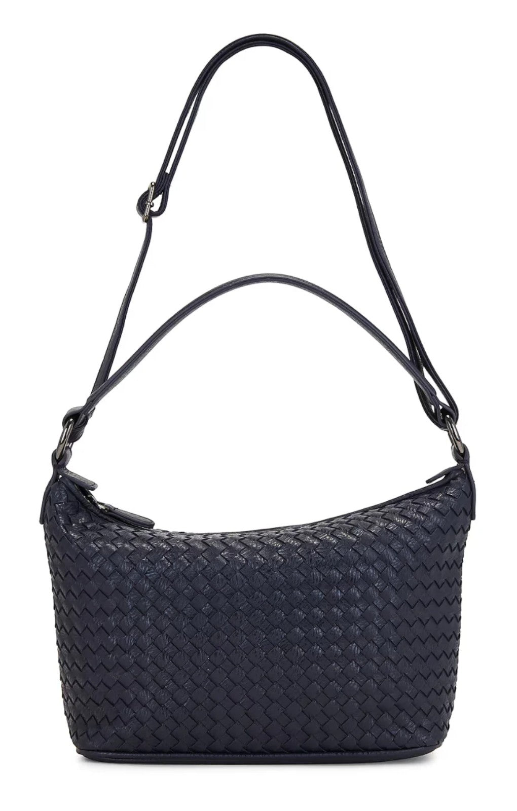8 Other Reasons Navy Woven Shoulder Bag – accessories by 8 Other Reasons, available to rent from Hirestreet