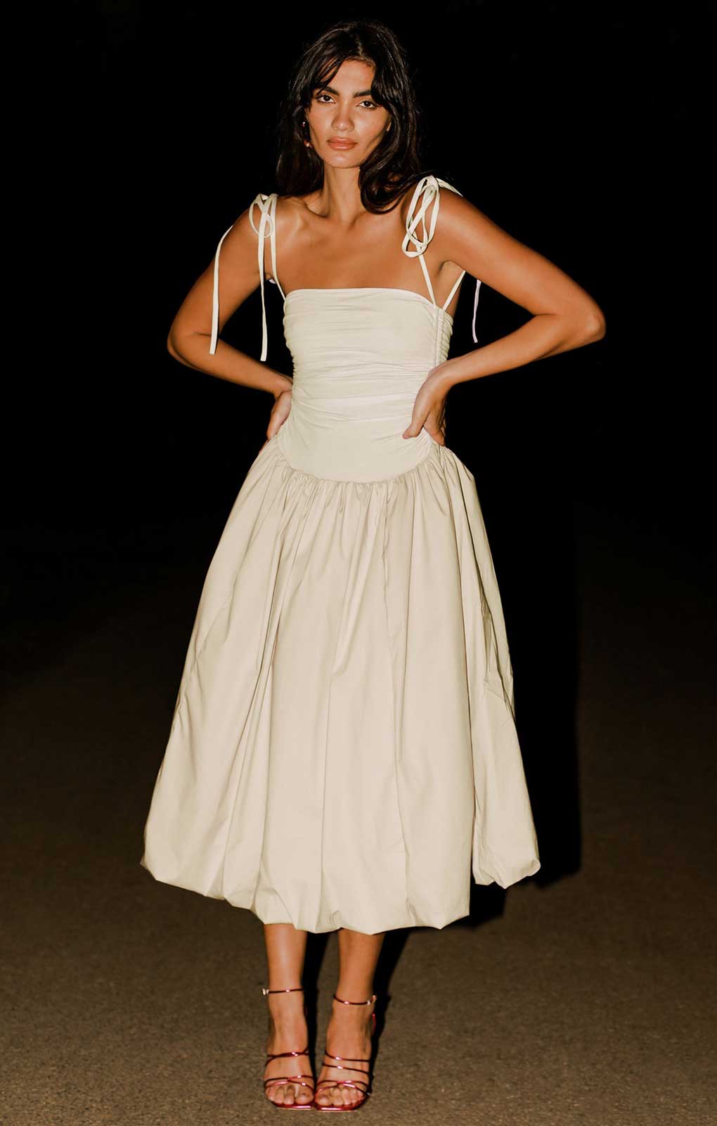 Amy Lynn Milk Alexa Puffball Dress