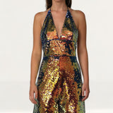 Amy Lynn Mercury Sequin Playsuit