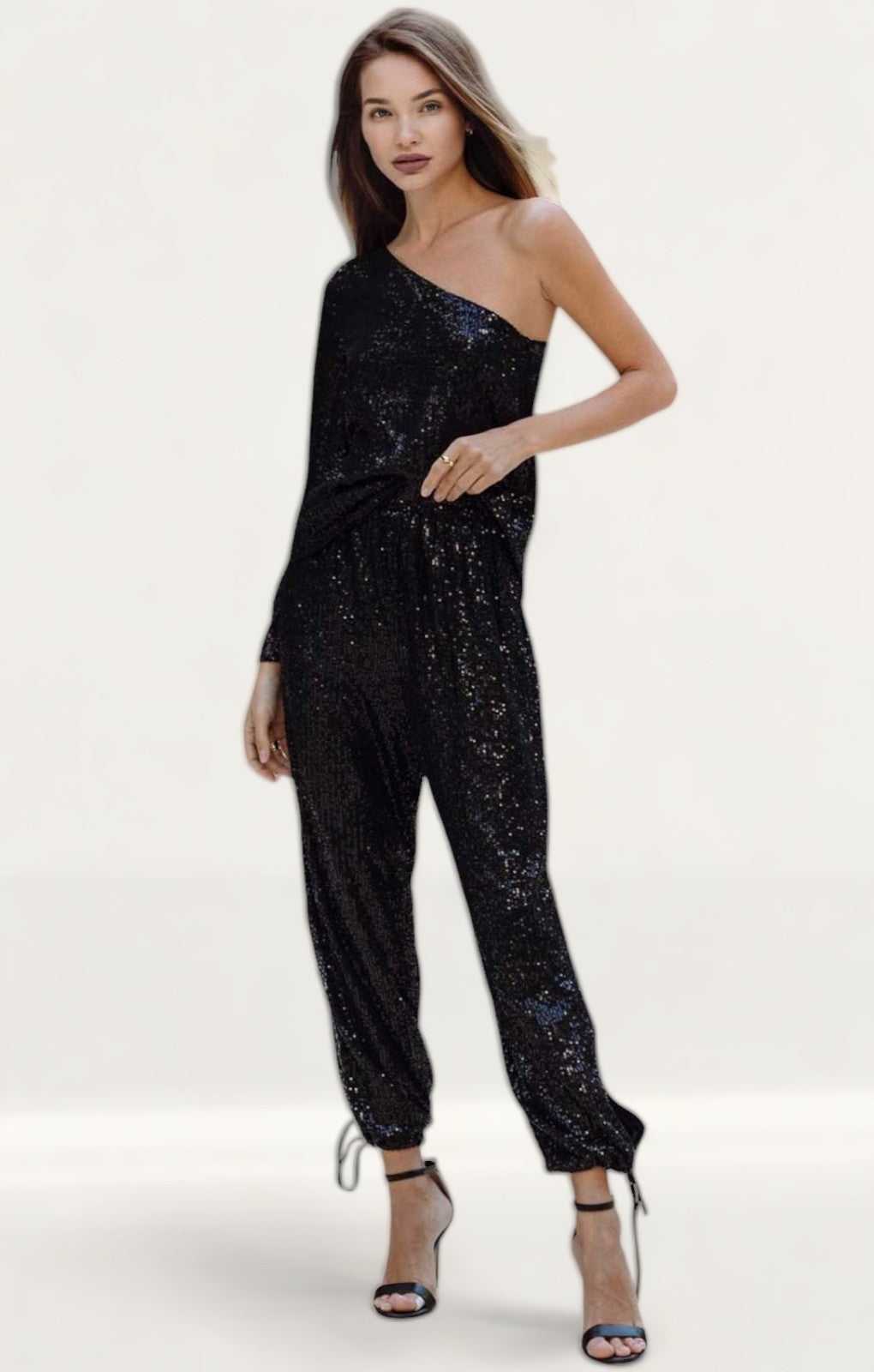 Anne Louise Boutique Black Sequin Set
