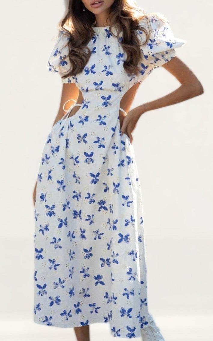 Anne Louise Boutique Blue & White Kika Dress