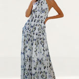 Anne Louise Boutique Eloise Halter Neck Maxi Dress