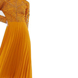 ASOS DESIGN Petite Long Sleeve Lace Bodice Dress