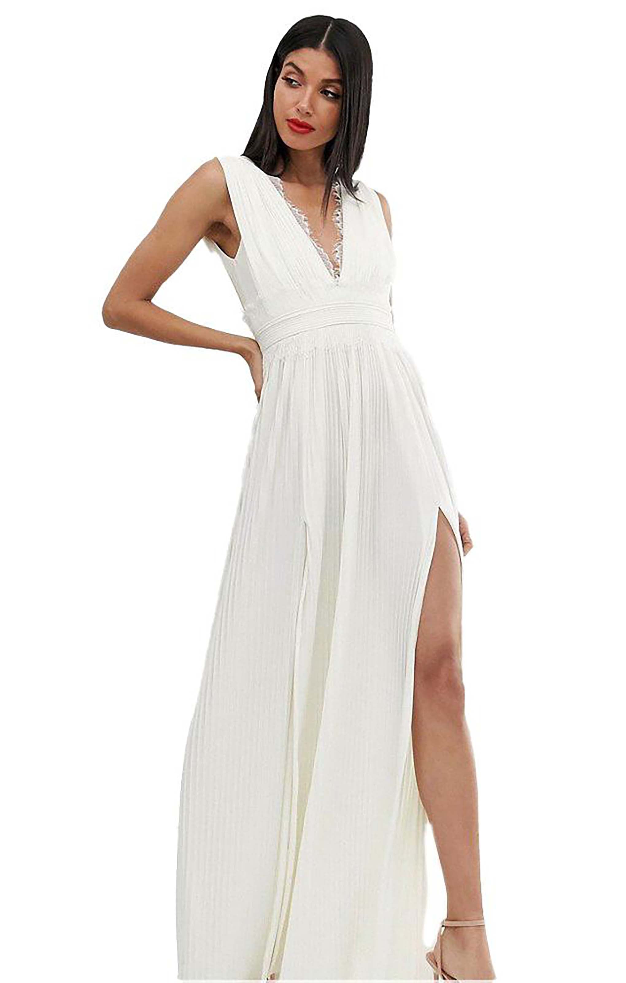 aphrodyte lace maxi dress navy Aphrodite Fringed Knit Maxi Dress Black main image 1