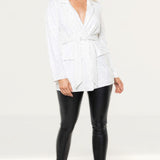 ASOS EDITION Silver Embellished Blazer product image