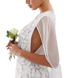 ASOS EDITION Embellished Cape Wedding Dress