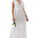 ASOS EDITION Embellished Cape Wedding Dress