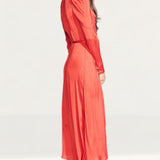 Bardot Fire Red Alivia Wrap Dress
