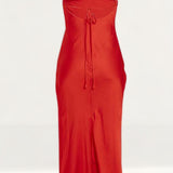 Bardot Fire Red Jassie Slip Dress
