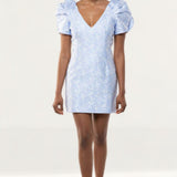 Bardot Floral Puff Sleeve Mini Dress