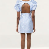 Bardot Floral Puff Sleeve Mini Dress