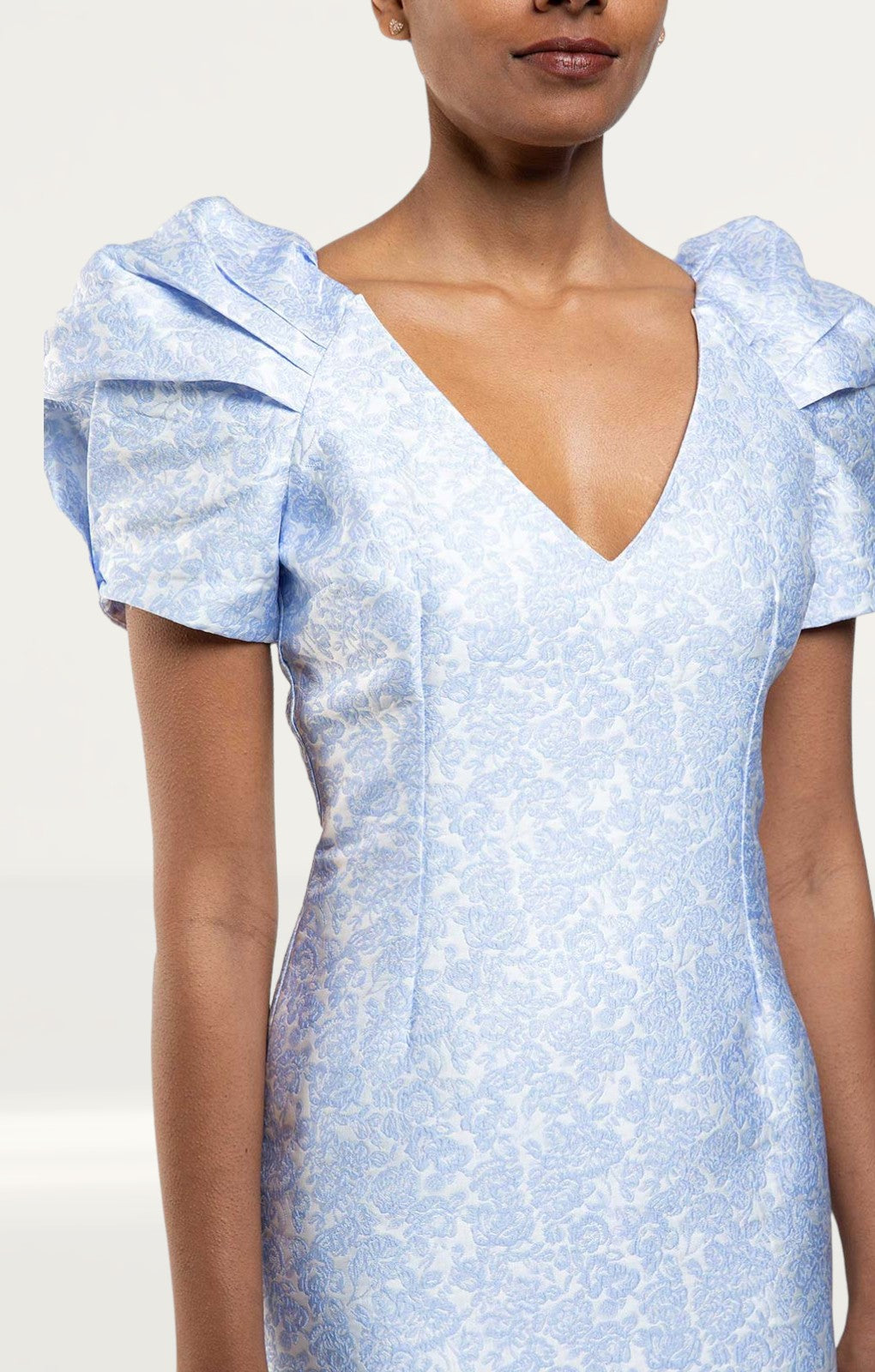 Bardot Floral Puff Sleeve Mini Dress