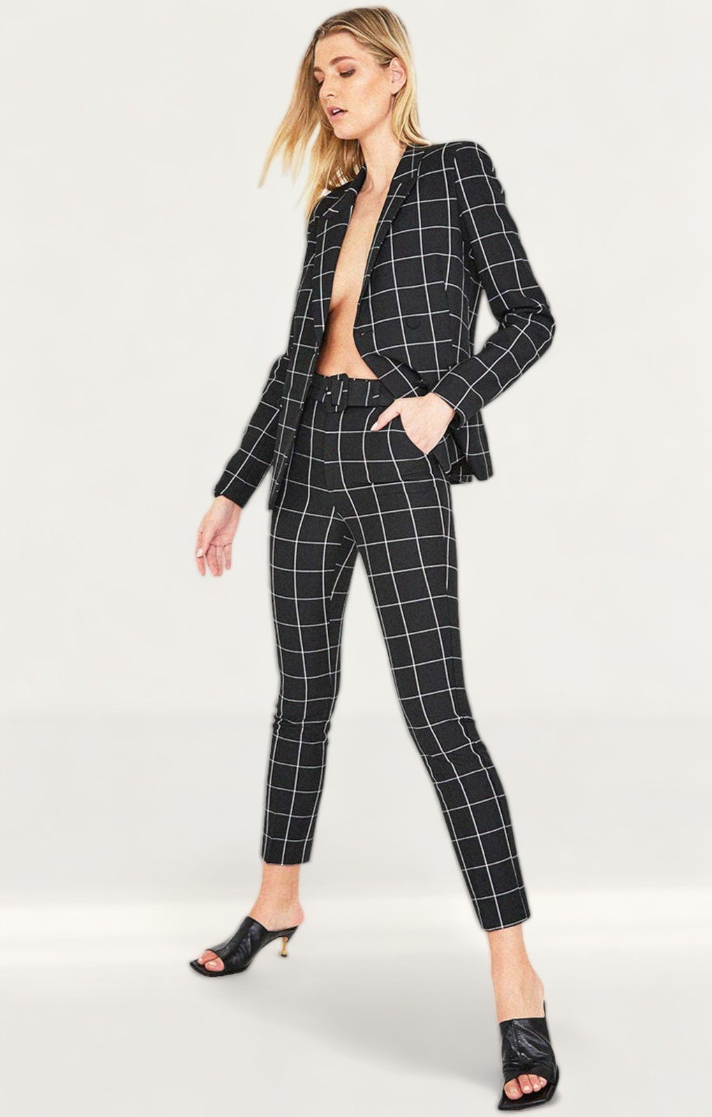 Bardot London Check Blazer & Trouser Co-Ord