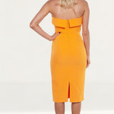 Bardot Mandarin Strapless Midi Dress