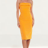 Bardot Mandarin Strapless Midi Dress