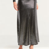 Bardot Mirror Dress In Silver Sequin