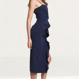 Bardot Rona Midi Dress in Navy