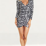 Bardot Sequin Zebra Dress