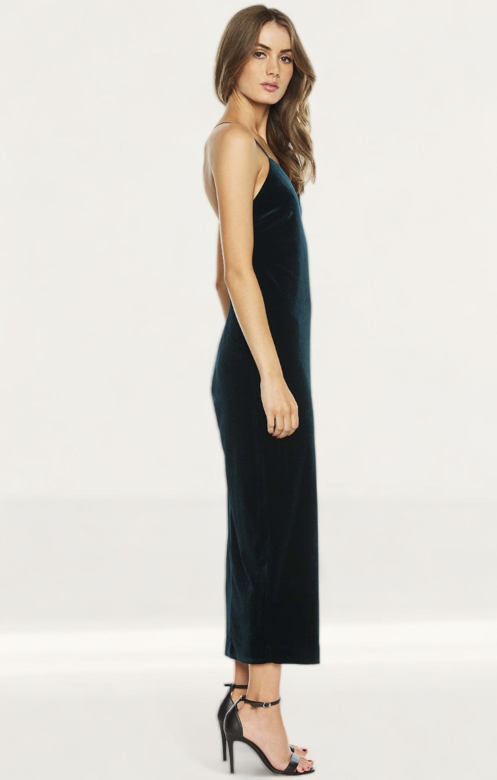 Bardot Strappy Navy Raven Dress