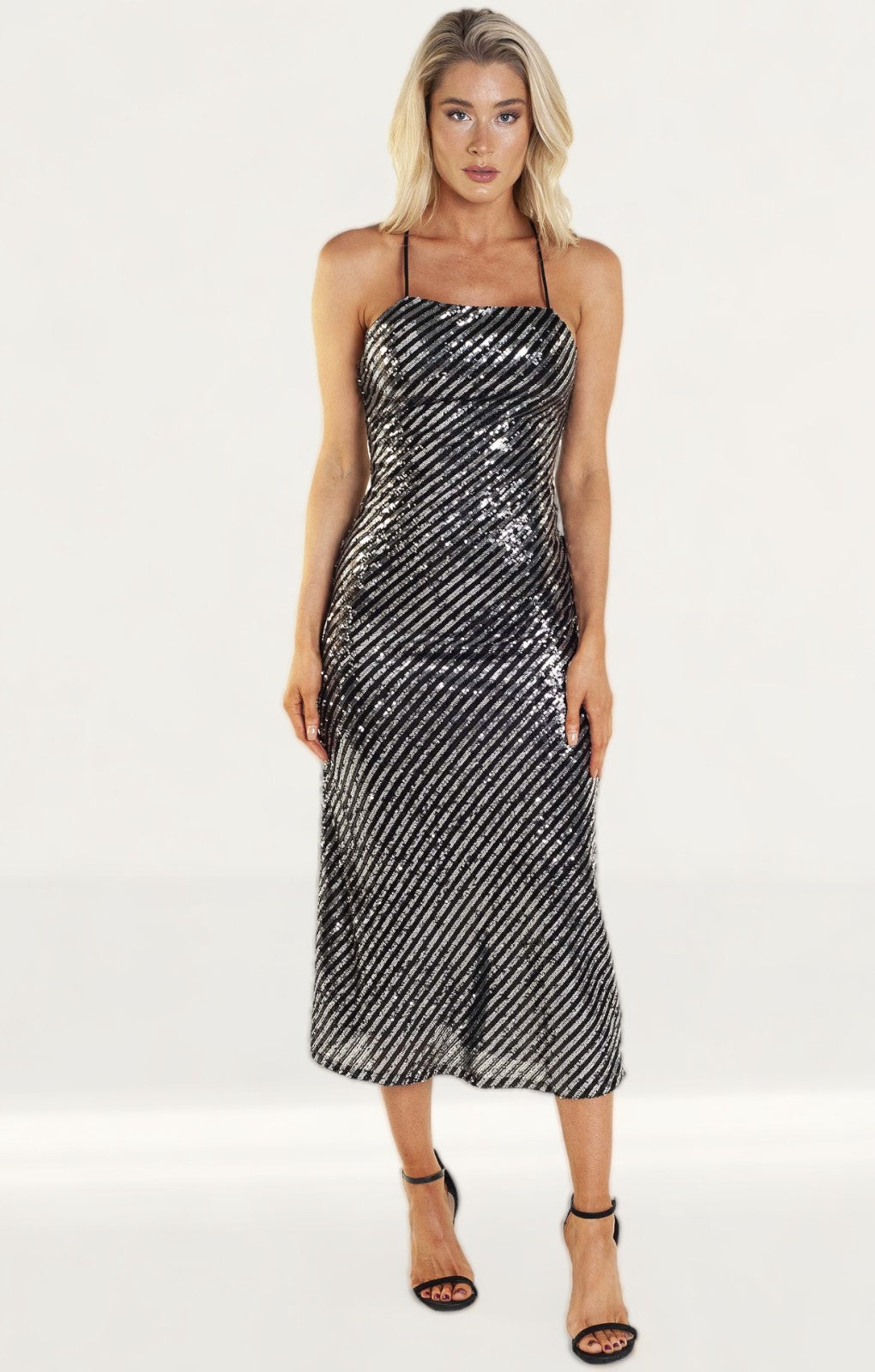 Bardot Stripe Sequin Slip