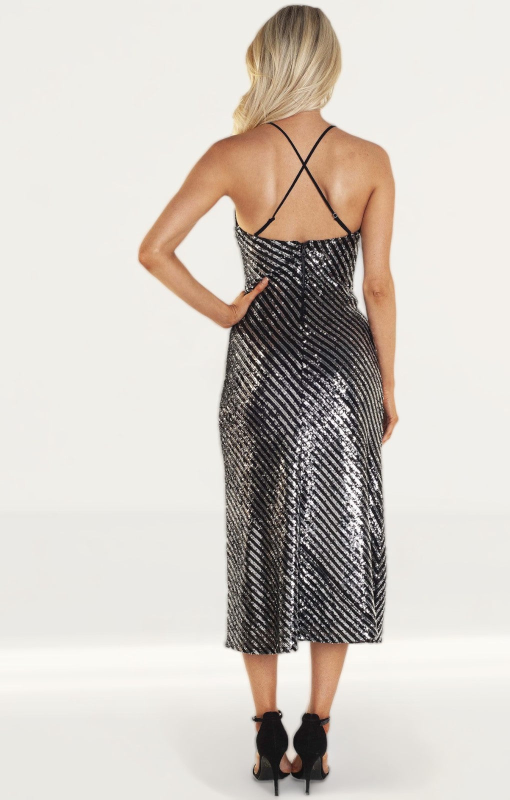 Bardot Stripe Sequin Slip