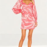 Bardot Watermelon Balloon Sleeve Mini Dress