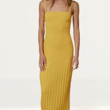 Bec + Bridge Yellow Antoinette Knit Midi Dress