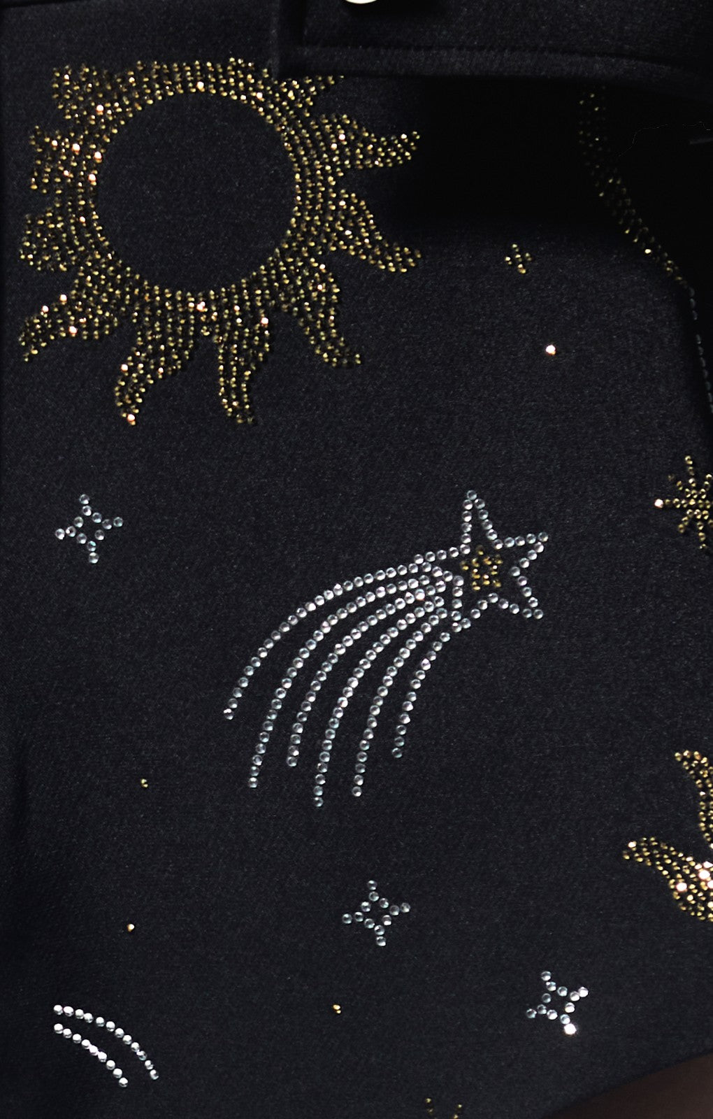 Nasty Gal Premium Diamante Celestial Trucker Jacket