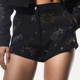 Nasty Gal Premium Diamante Celestial Booty Shorts