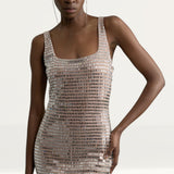 Karen Millen Premium Crystal Embellished Jersey Mini Dress