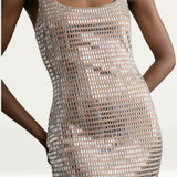 Karen Millen Premium Crystal Embellished Jersey Mini Dress