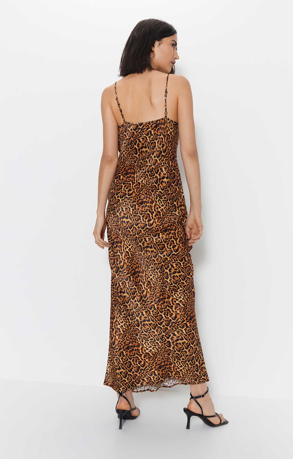 Warehouse Leopard Print Cowl Slip Dress product image