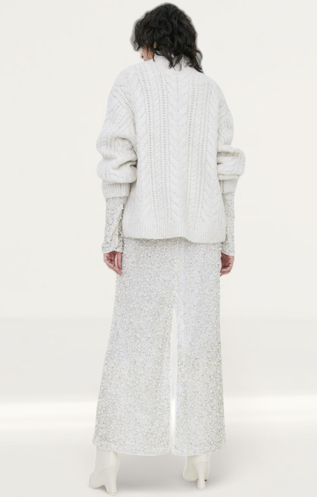 H&M Cable-knit Turtleneck Jumper
