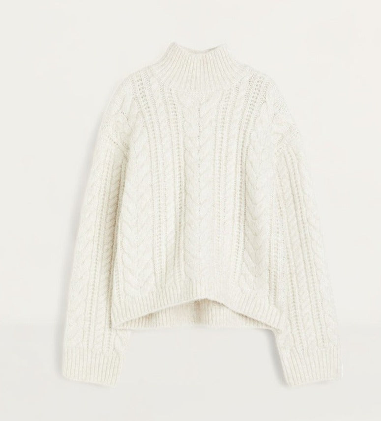 H&M Cable-knit Turtleneck Jumper