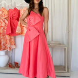 Talulah Camellia Calypso Coral Midi Dress