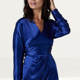 Closet London Navy Kimono Midi Dress