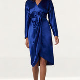 Closet London Navy Kimono Midi Dress