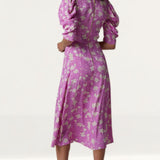Closet London Pink Floral Print Panelled Midi Dress