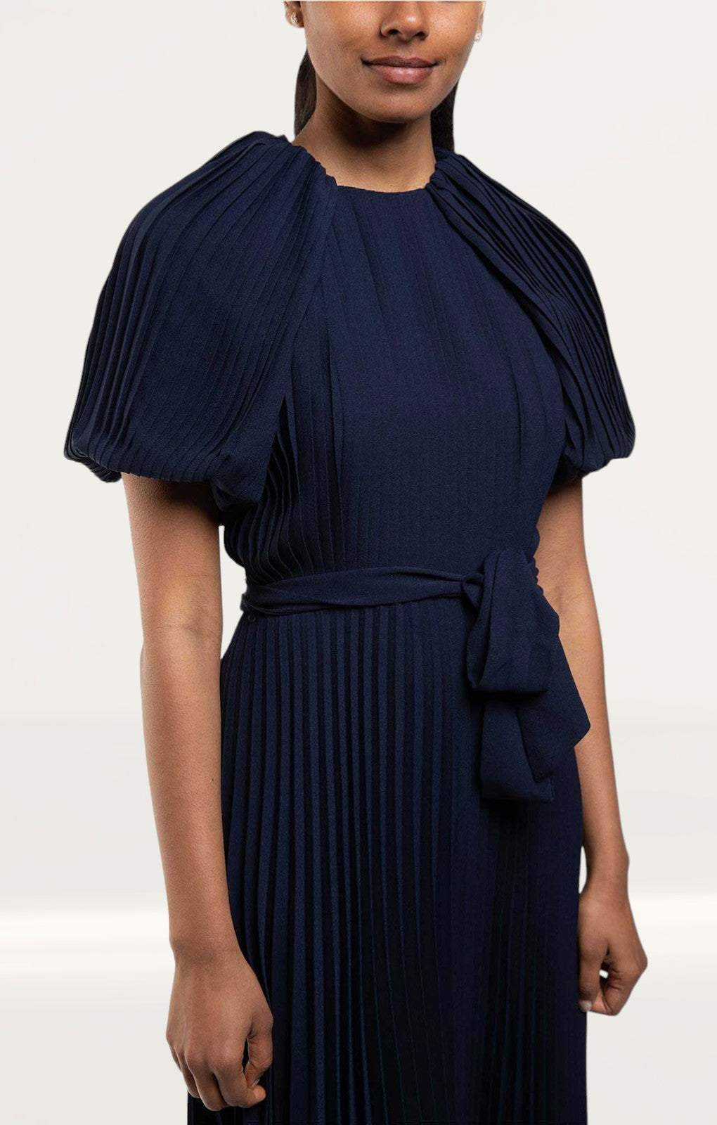 C/Meo Collective Navy Construct Midi Dress