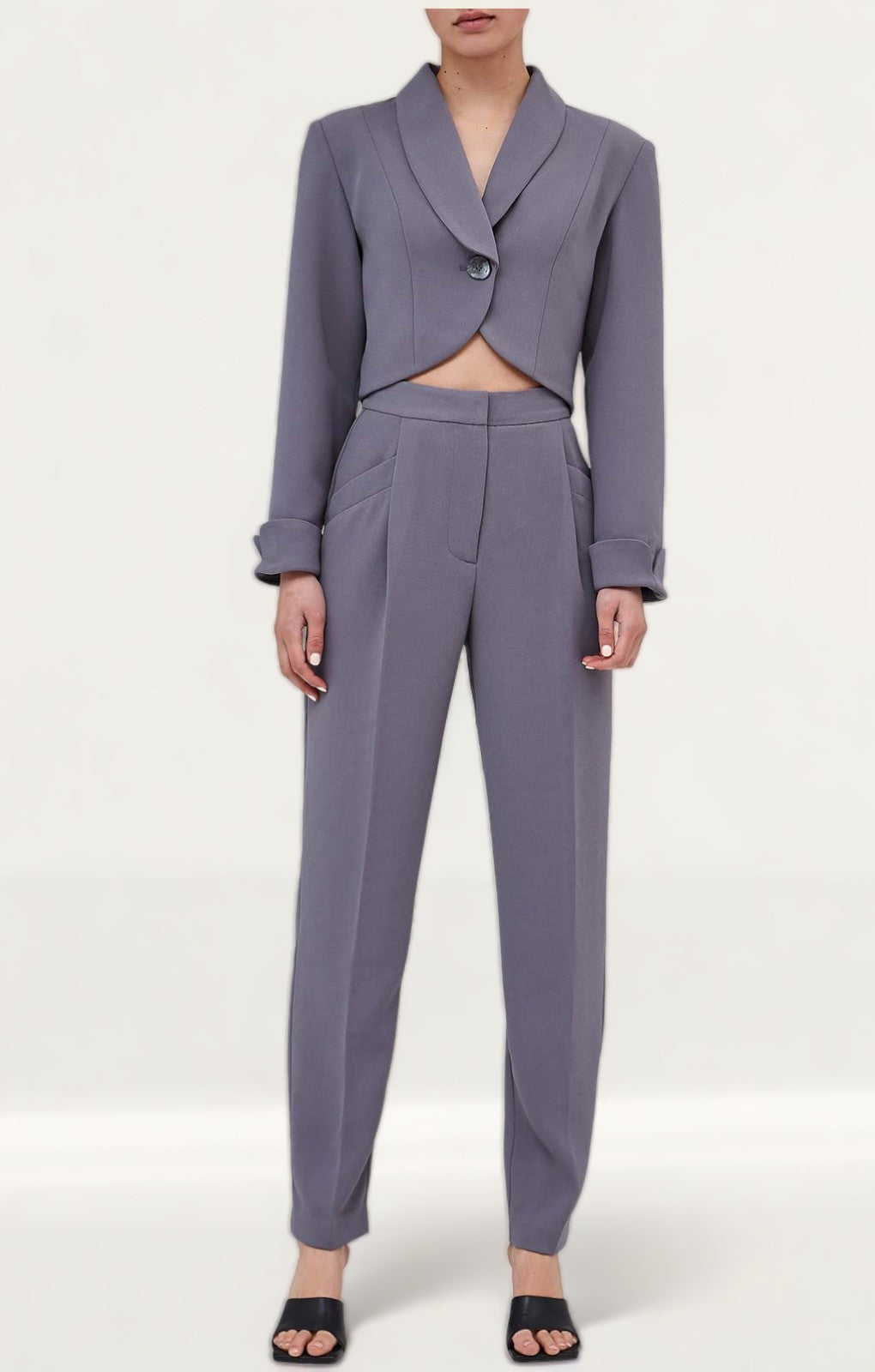 C/Meo Collective Grey Trouser Suit Co-Ord