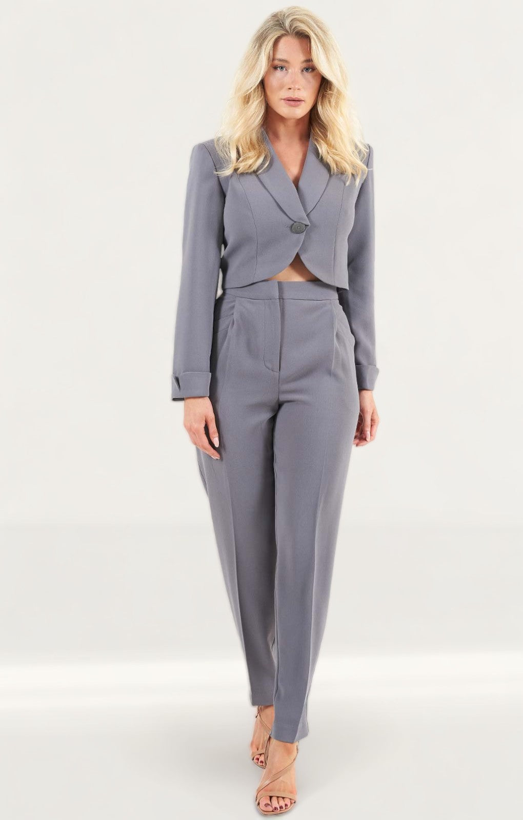 C/Meo Collective Grey Trouser Suit Co-Ord