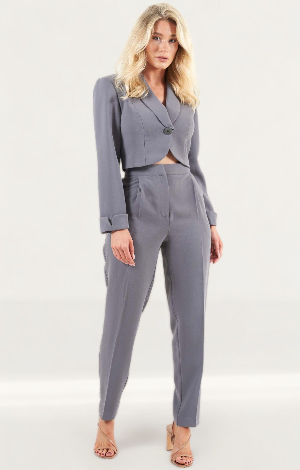C/Meo Collective Grey Trouser Suit Co-Ord