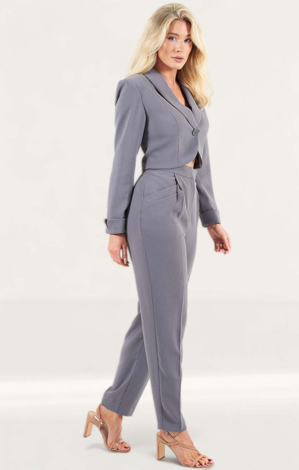 C/Meo Collective Grey Trouser Suit Co-Ord