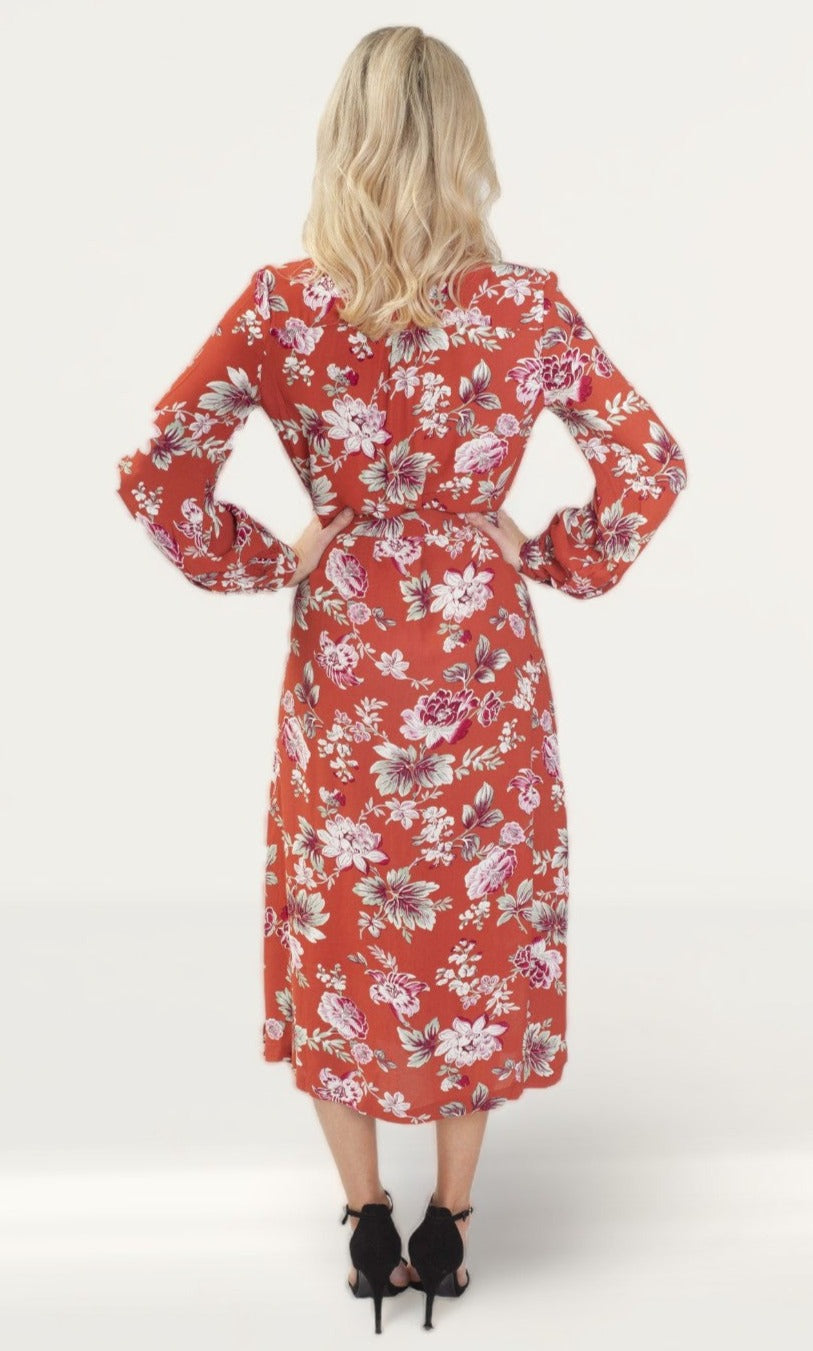 French Connection Aletta Crepe Midi Shirt Dress
